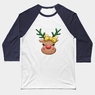 Baby Deer Christmas Baseball T-Shirt